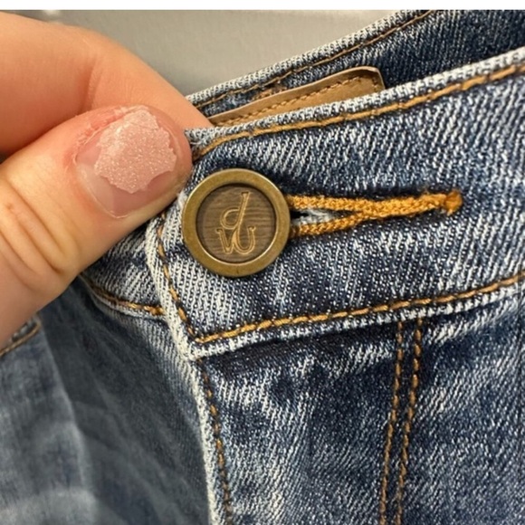 EUC- ANTHROPOLOGIE -DRIFTWOOD BRAND- BOHO COLETTE TASSEL JEANS - Picture 5 of 8